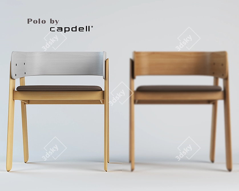 Modern and Elegant Chairs: Polo Capdell by Yonoh 3D model image 1