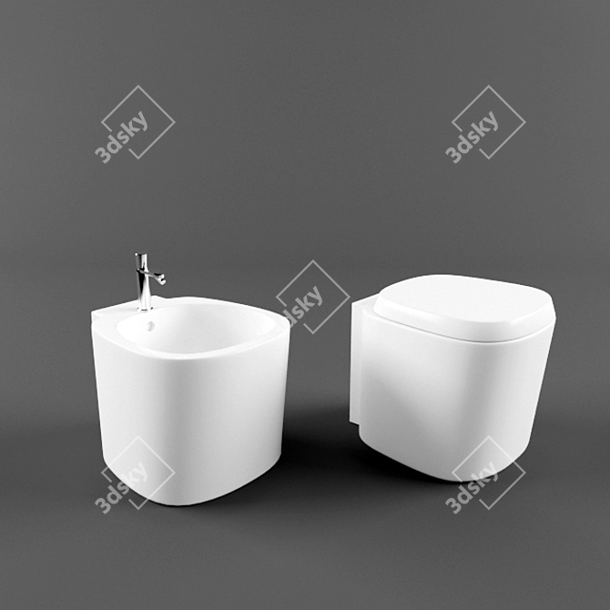 Elegante Bathroom Set: Antonio Lupi Mascolo 3D model image 1