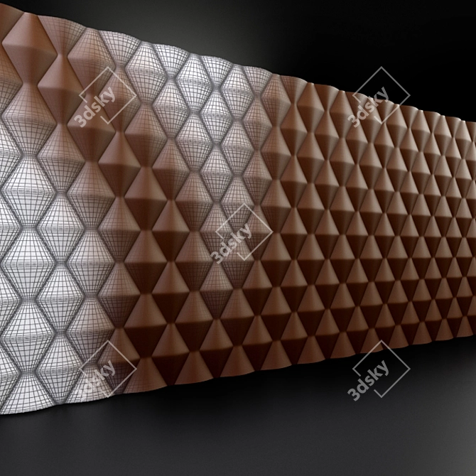 Title: 3D Wall Panels: Transform Your Space 3D model image 1