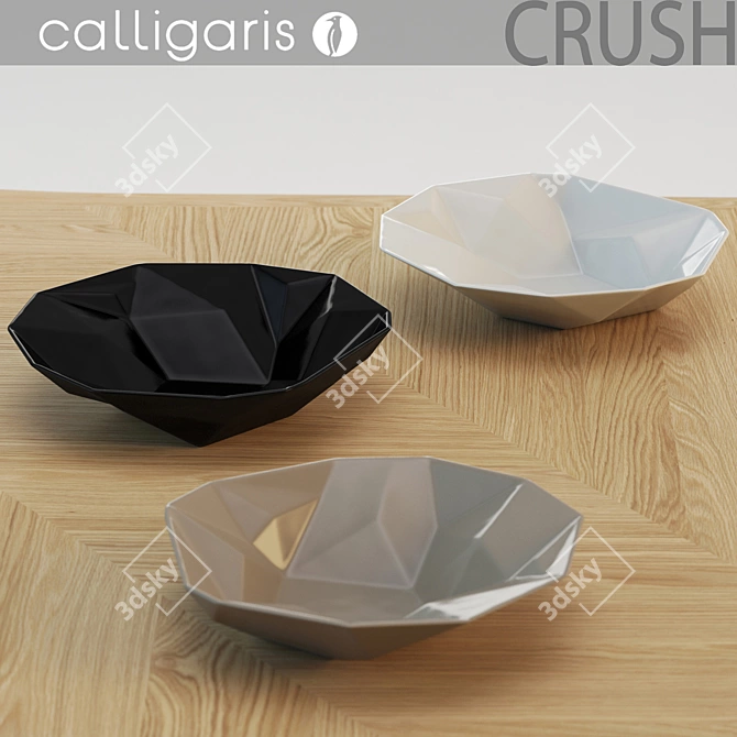 Crush Modern Colourful Stool 3D model image 1