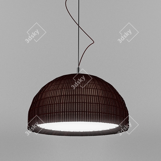 Elegant Masiero Tessuti Dome Pendant 3D model image 1