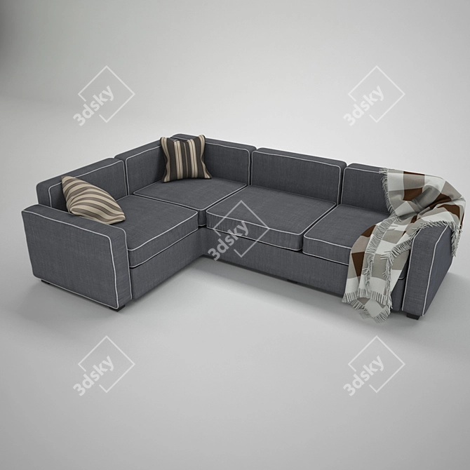 Ultimate Comfort Sofa 3D model image 1