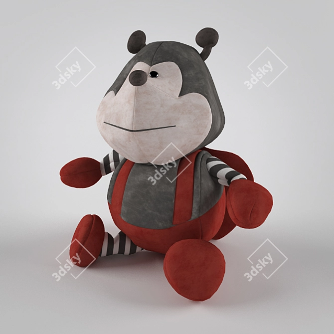 Cute Ladybird Plush 3D model image 1