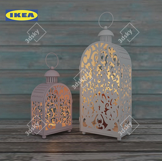 GOTTGЁRA Molded Candle Lantern 3D model image 1