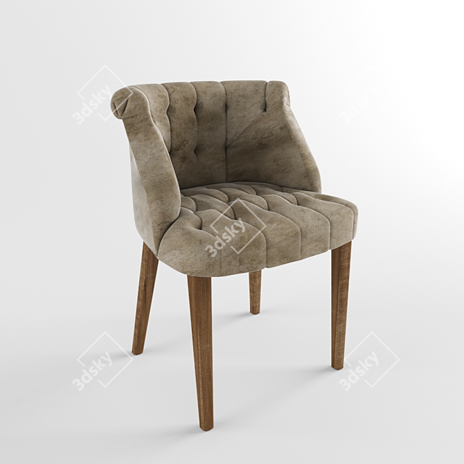 Restaurant Armchair: Comfort and Style 3D model image 1