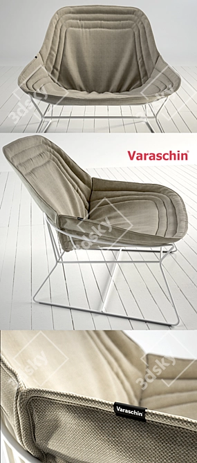 Stylish Chapeau Armchair: Modern Elegance 3D model image 1