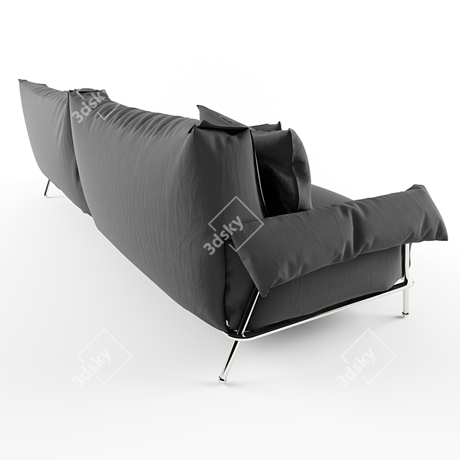 Sleek Chat 12 Sofa 3D model image 3