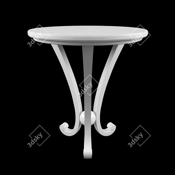 Elegant Martini Tripod Table 3D model image 1