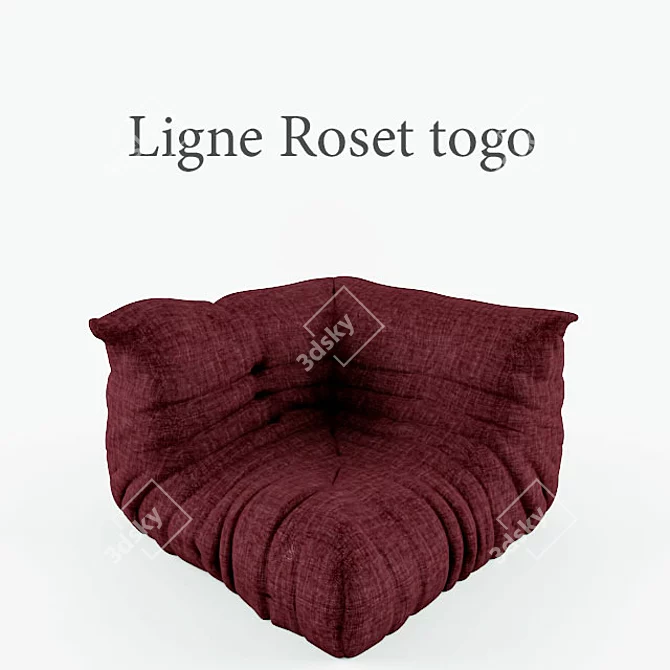 Timeless Comfort: Ligne Roset Togo 3D model image 1