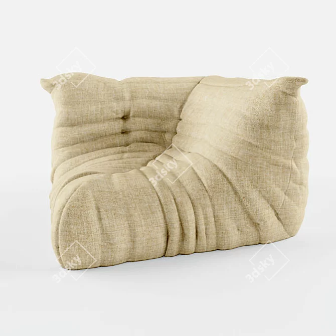 Timeless Comfort: Ligne Roset Togo 3D model image 2