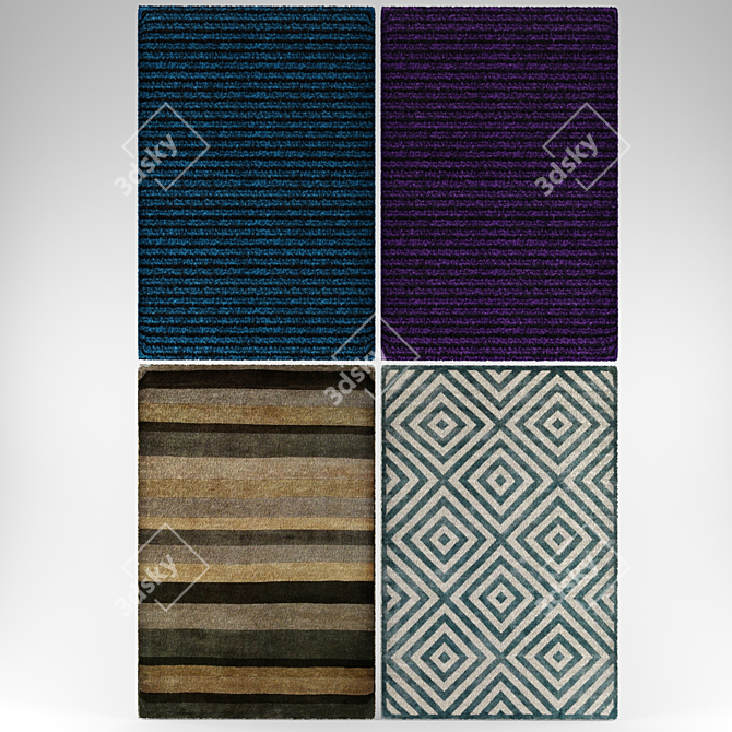 Modern Carpet 3D model image 1