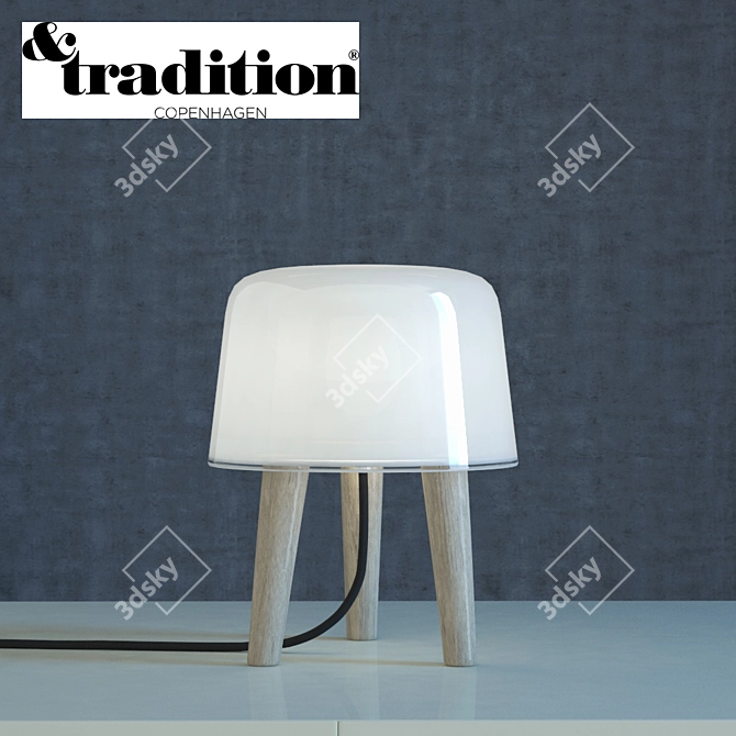 Andtradition Milk Table Lamp 3D model image 1