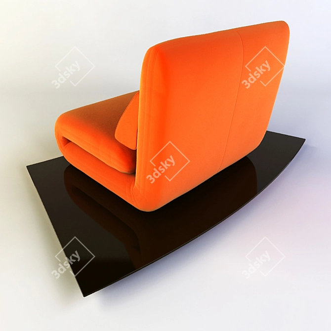 Futura Le Vele: Multi-Position Recliner with Reversible Cushions 3D model image 3