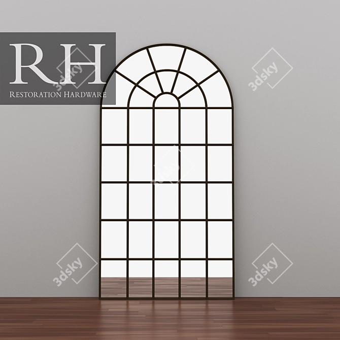 Elegant Palladian Mirror: Luxurious Wall Decor 3D model image 1