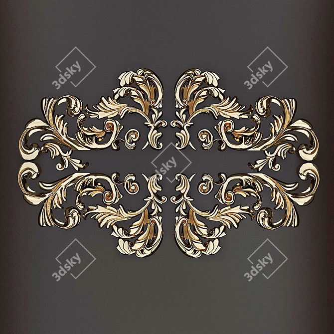 Elegant Molding for Exquisite Décor 3D model image 1