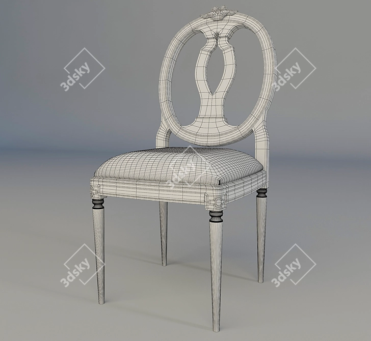 Classic Chair: Elegant and Comfortable 3D model image 2