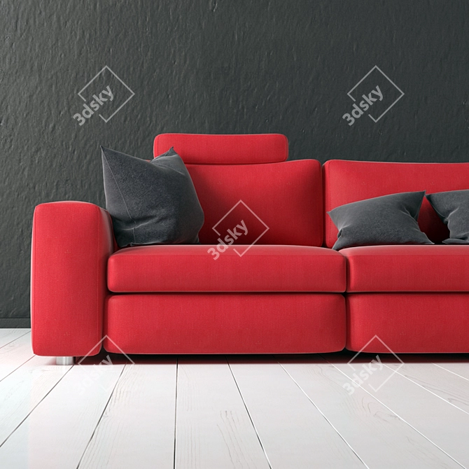 ComfortMax Sectional Sofa 3D model image 2