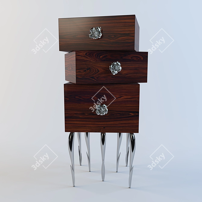 Italian Chest JCPassion - Unique Turnable Drawers 3D model image 2