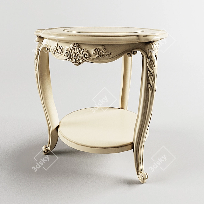 Antonelli Carved Classic Table 3D model image 1