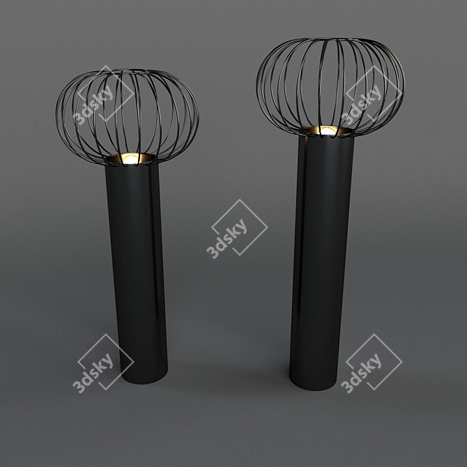 Cini Floor Light: Elegance Illuminated 3D model image 1