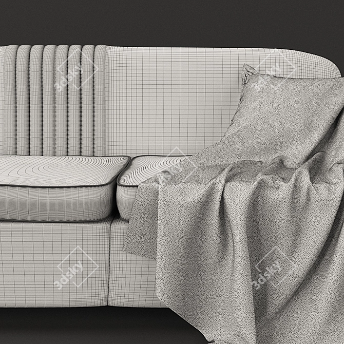 Green Corona Sofa 3D model image 3