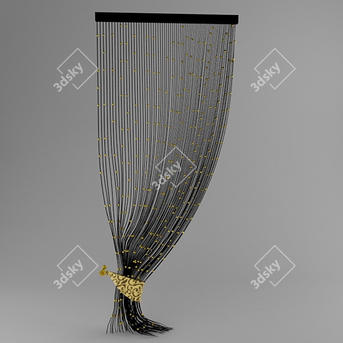 3D MAX Compatible Muslin Fabric 3D model image 1