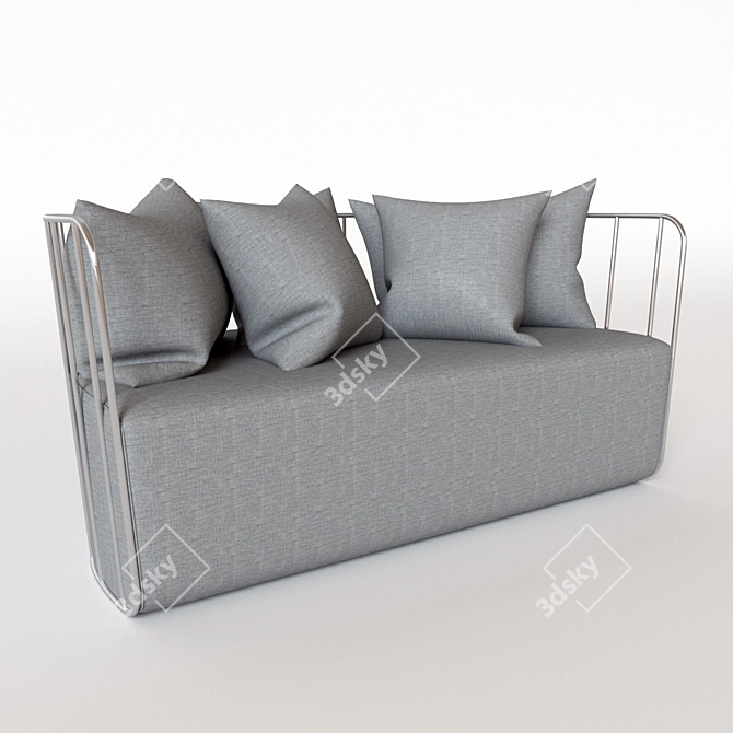 Radiant Elegance Veil Chair 3D model image 1