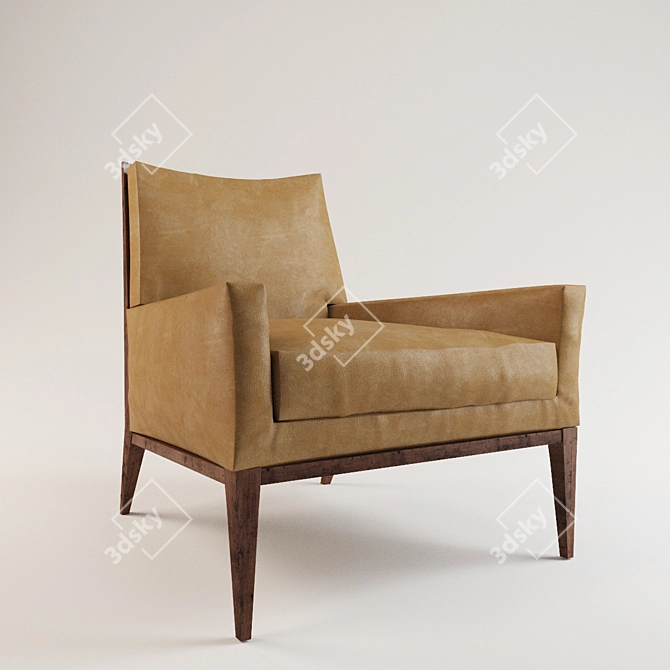 Directional Armchair Lounge: Paul McCobb 3D model image 1