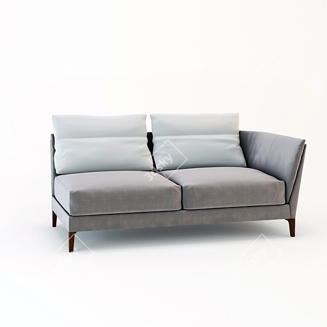 Elegant Bretagne Sofa Bed 3D model image 2