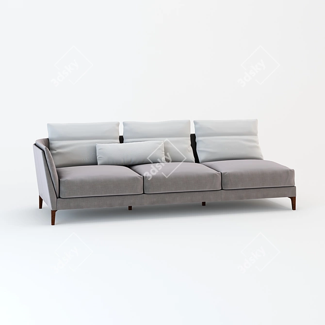 Elegant Bretagne Sofa Bed 3D model image 3