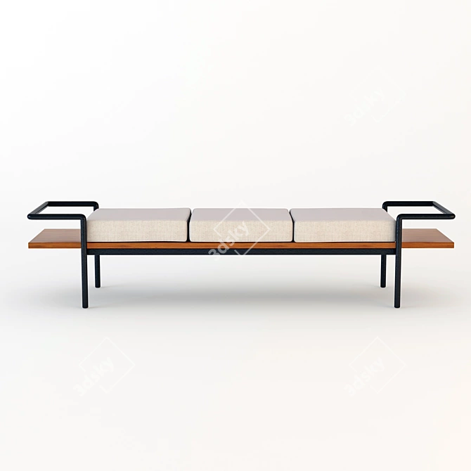 Elegant 904 T-Poltrona Bench 3D model image 1