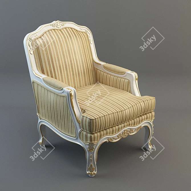 Classic Style Chair 3D model image 1