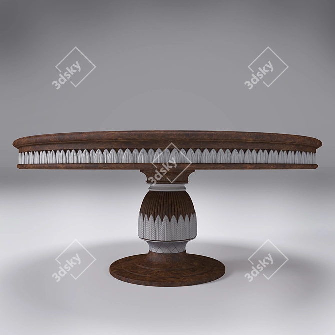 Elegant Atena Dining Table 3D model image 1