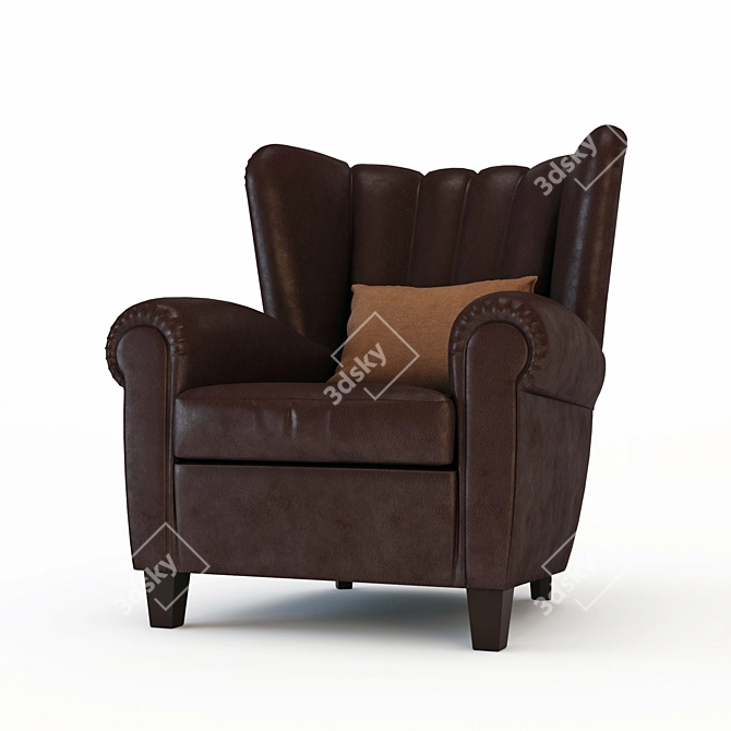 Sleek & Stylish SAVINA Chair 3D model image 1