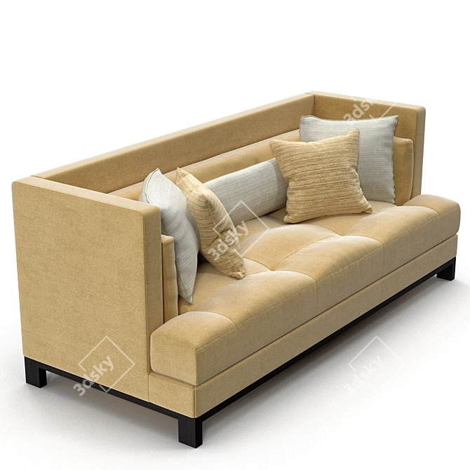 Troscan Dunne Daybed: Sleek & Stylish Comfort 3D model image 3