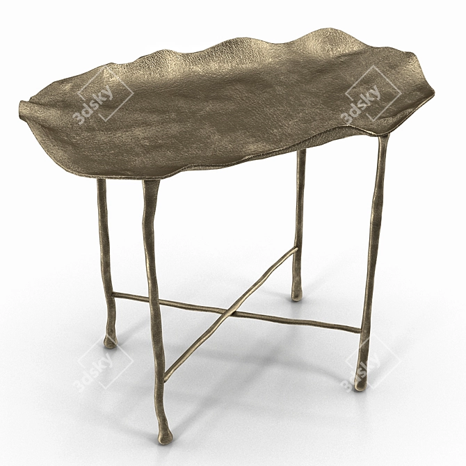 Sleek Eva Dining Table 3D model image 1