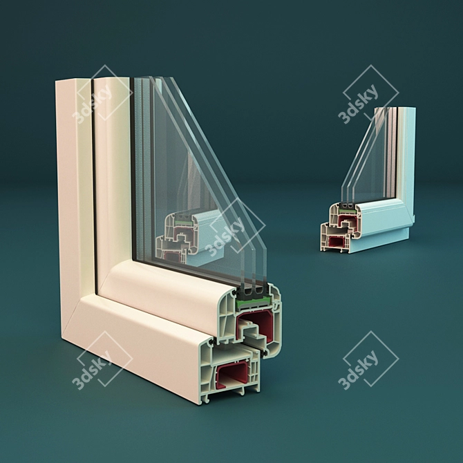 DELIGHT-Design: Showcase Window Profile 3D model image 1