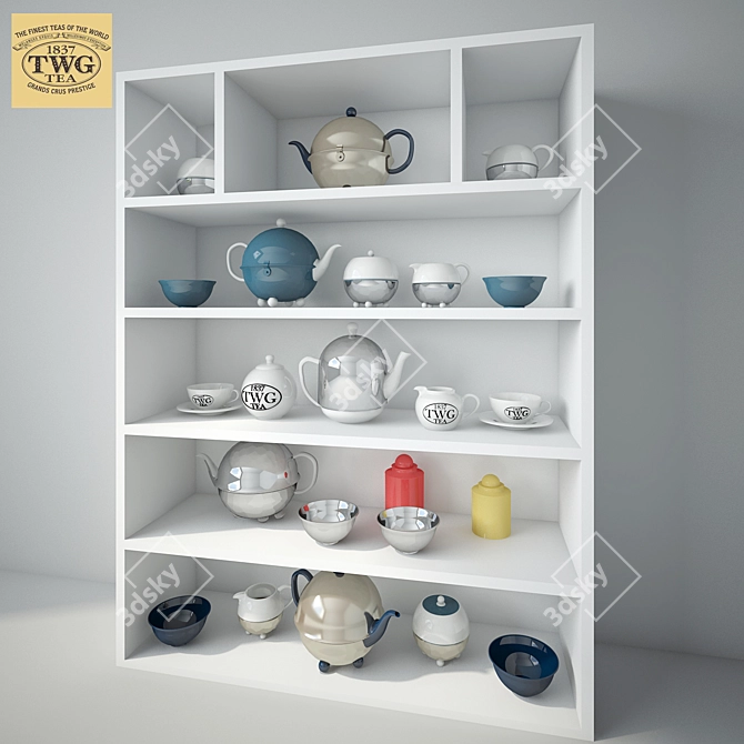 Luxury Tea Ware: TWG Essentials 3D model image 1