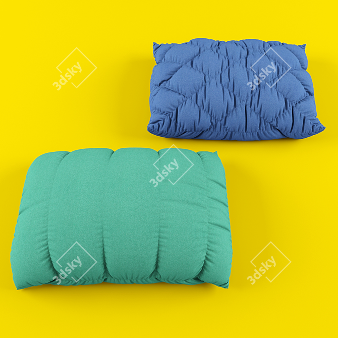 UV Textured Cushion: Sumptuous Comfort 3D model image 1