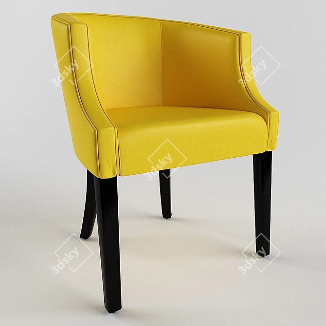 Comfortable Soft Armchair 3D model image 1