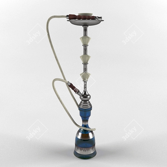 High-Polygon Hookah Design 3D model image 1