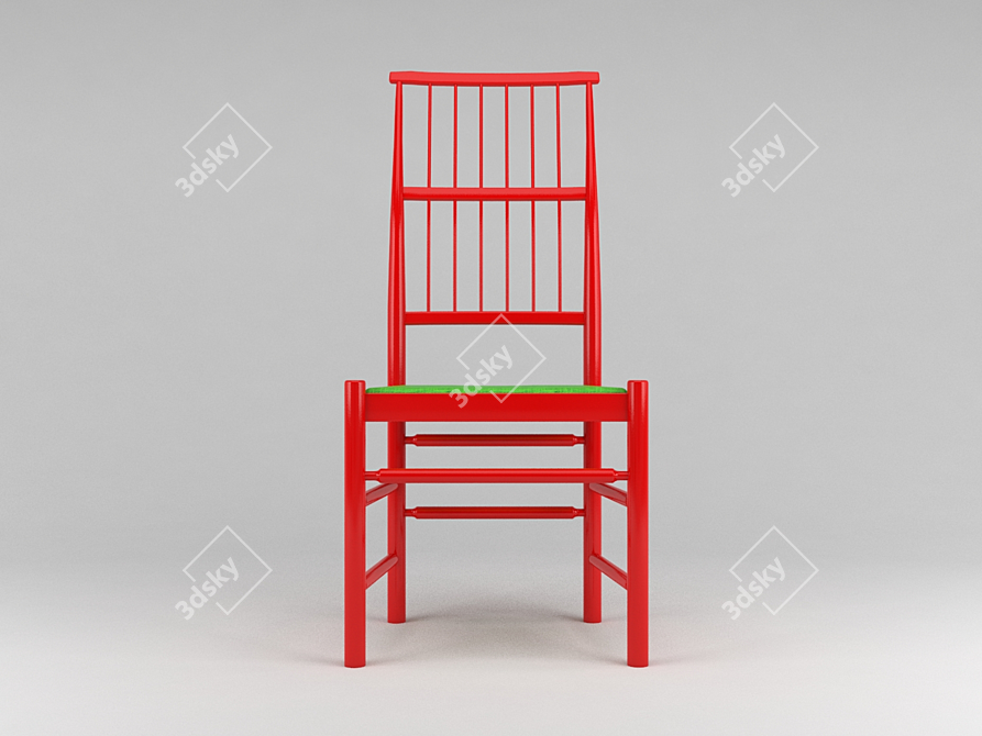  2-in-1 Chair and Table Set 3D model image 2