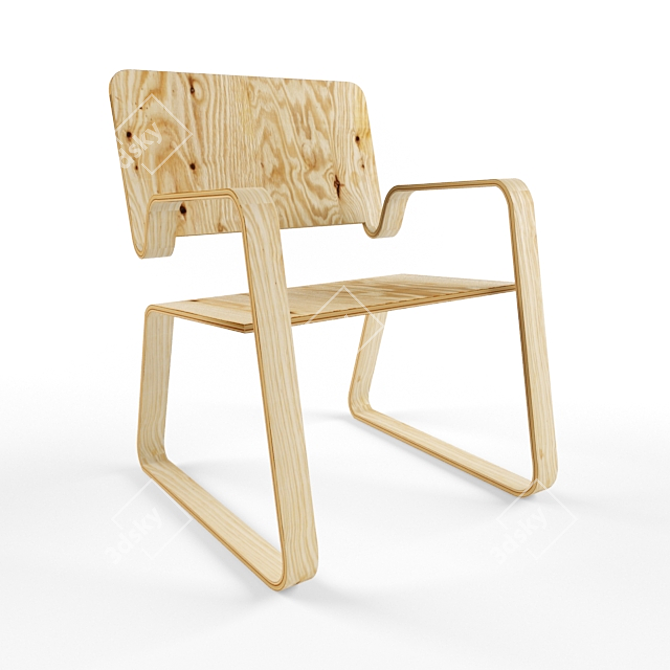 Pristine Polywood Chair 3D model image 1