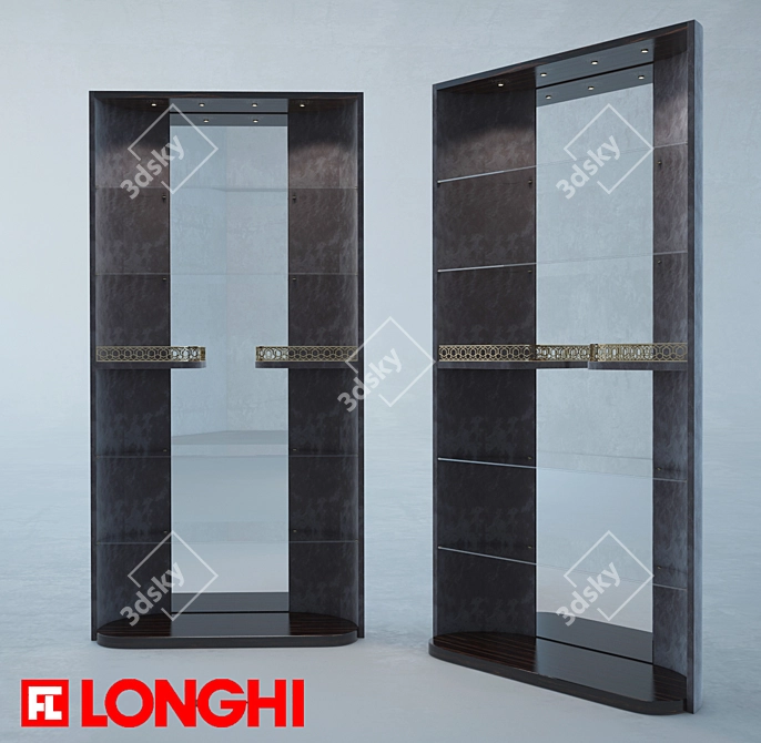 Luxurious Longhi Hennesy Shelving 3D model image 1