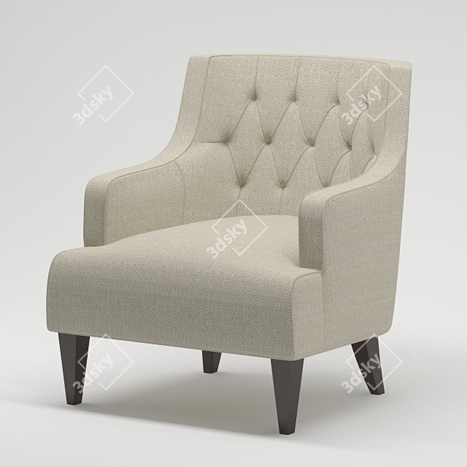 Modern Parlor Chair: Tess 3D model image 1