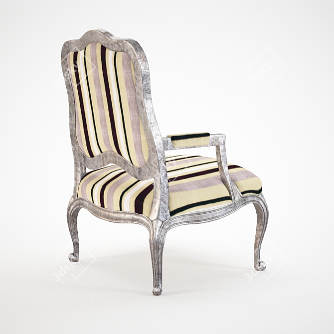 Classic Flai Armchair: Elegant Italian Design 3D model image 2