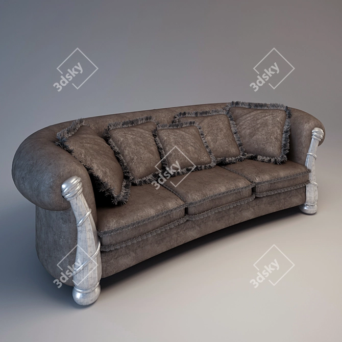 Classic Sofa - Elegance Redefined 3D model image 1