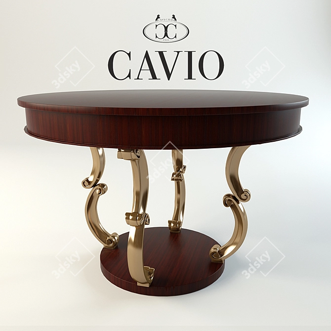 Italian Craftsmanship: Cavio Verona Dining Table 3D model image 1