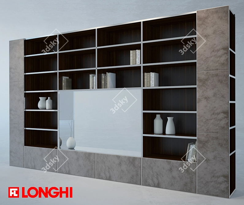 Longhi Ianus Modular Shelving 3D model image 1