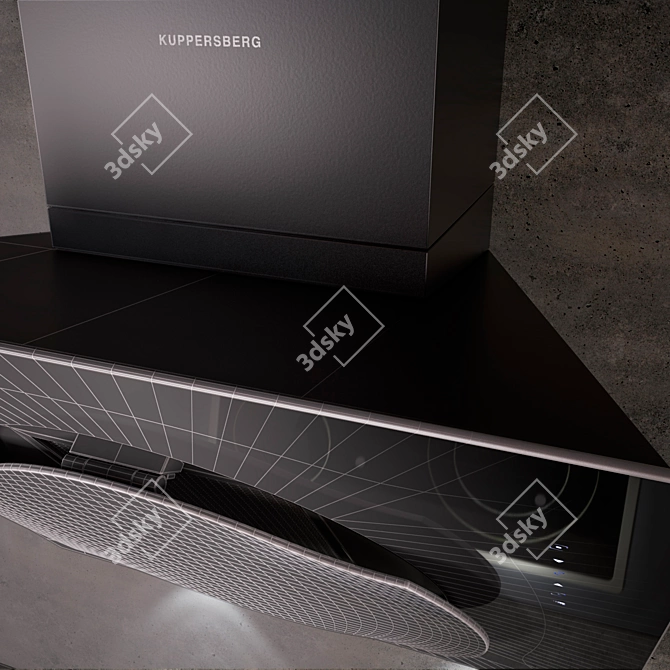 Kuppersberg f626BL: Sleek 598mm Extractor 3D model image 2